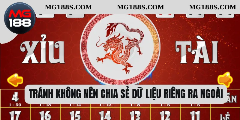 Tránh không nên chia sẻ dữ liệu riêng ra ngoài 
